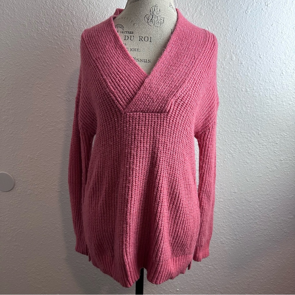 Talbots Shawl Collar Shaker Stitch Pullover